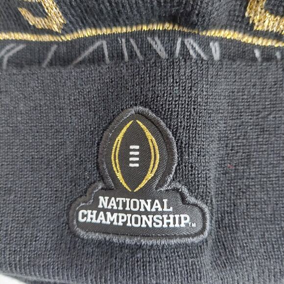 NIKE Alabama Mens Hat Beanie Football 2017 National Champs Crimson Tide Knit Cap - Picture 4 of 6